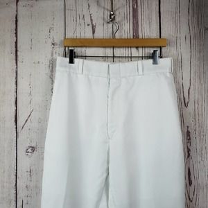 Hanover uniform Company Uniform Pants Mens Size Large Flat Front White